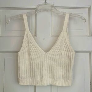 White Aerie Crop Tank Top. US M.